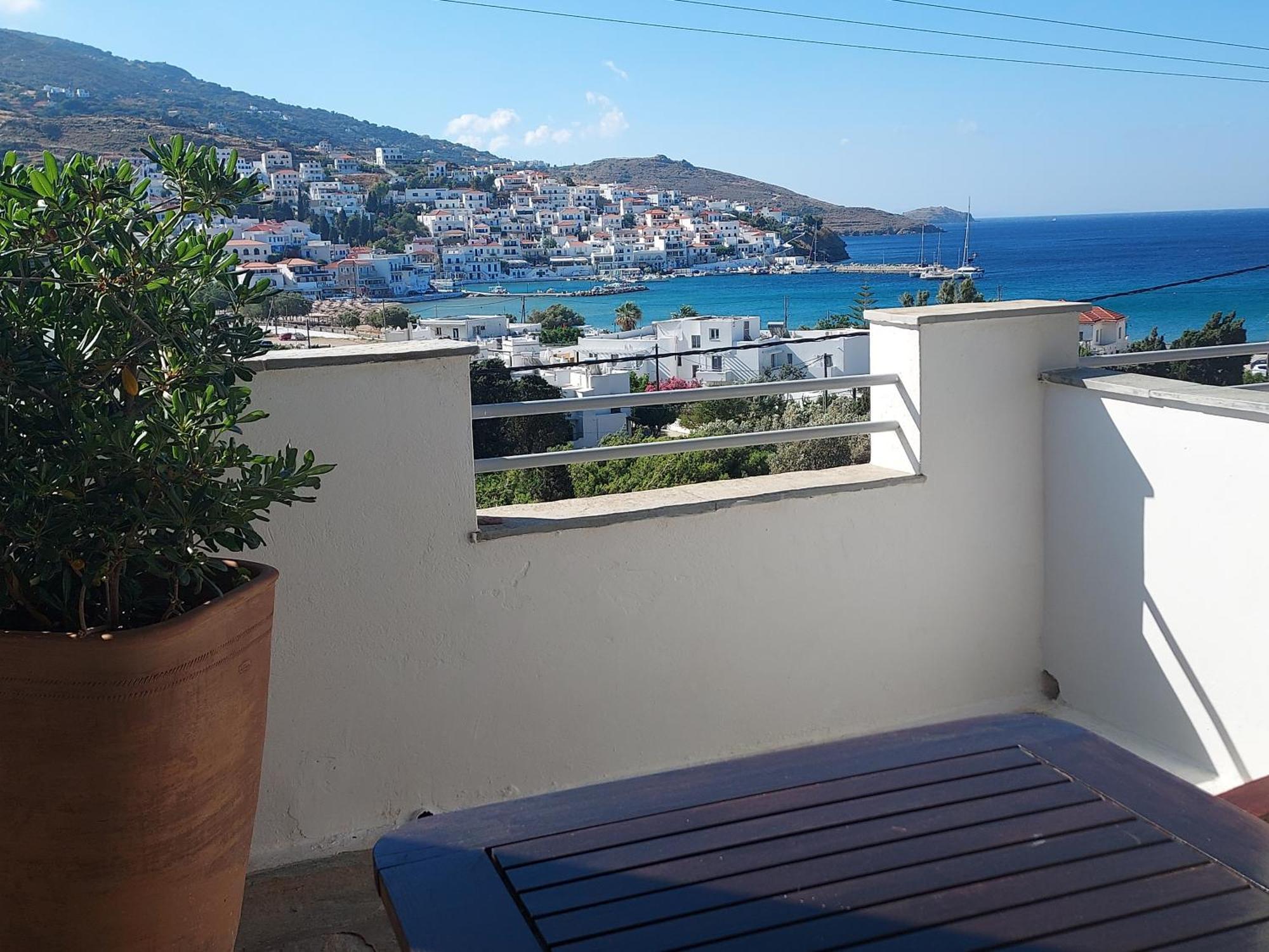 Villa Arni Andros - Βίλα Αρνη Bací Szoba fotó