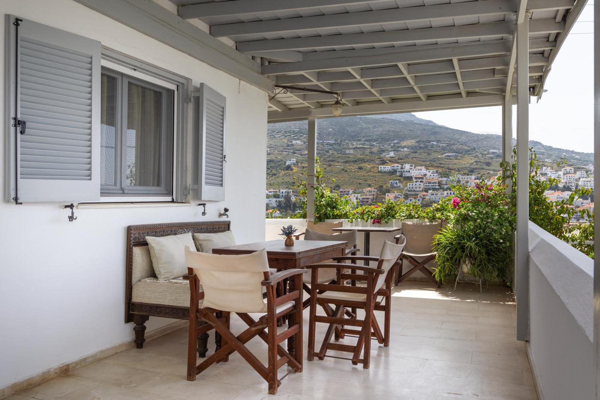 Villa Arni Andros - Βίλα Αρνη Bací Szoba fotó